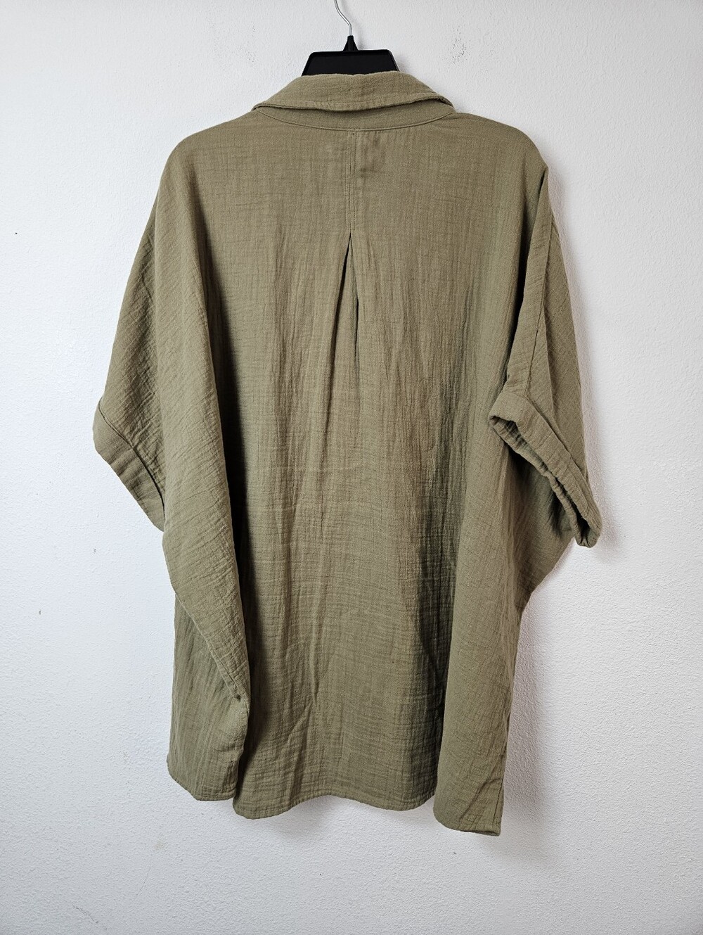Pact Organic Cotton Coastal Double Gauze Oversized Short Sleeve Shirt XL/XXL - Picture 5 of 7